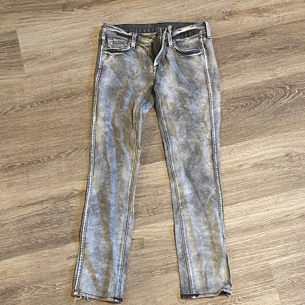 Vince Washed Gray Denim Jeans
